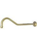 Furnorama 17 in. Shower Arm   Polished Brass FU87824